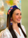 Jeweled USA Earrings