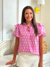 Poplin Pink Blouse