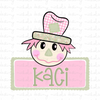 Scarecrow Girl Name Patch