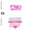 LSU Preppy Digital - (Front Pocket & Back Design)