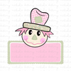 Scarecrow Girl Name Patch