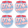 (Bundle of 10) Patriotic GUYS & GIRLS Designs with Pocket Designs
