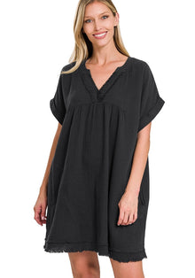  Dreamy Day Dress - Midnight Black