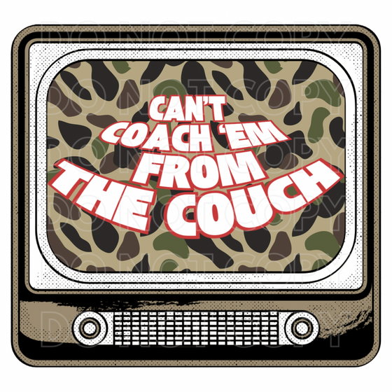 Can’t Coach Em From The Couch w/ Pocket Design — Elephant Mascot