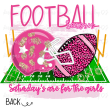  Football Pink Glitter w/ Pocket Design Digital Download