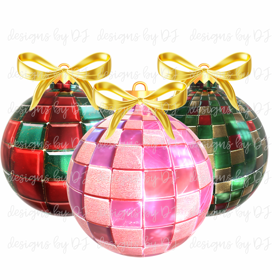 3D Disco Ornaments Digital