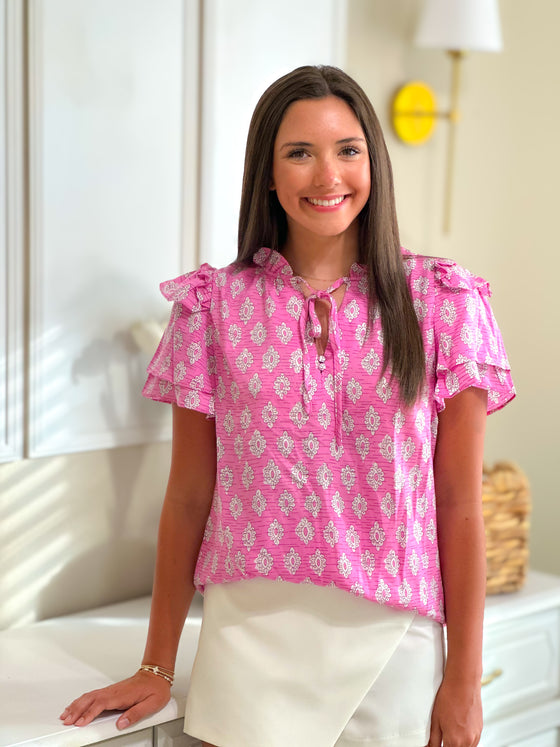 Poplin Pink Blouse
