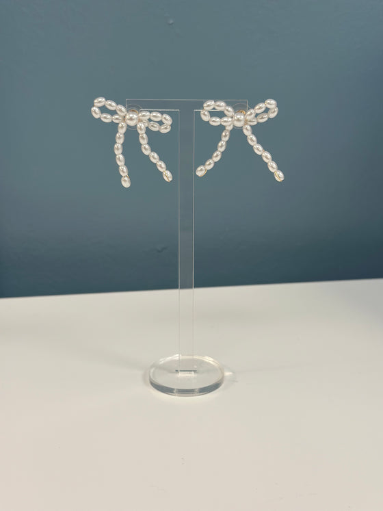 Pearl Bow Studs