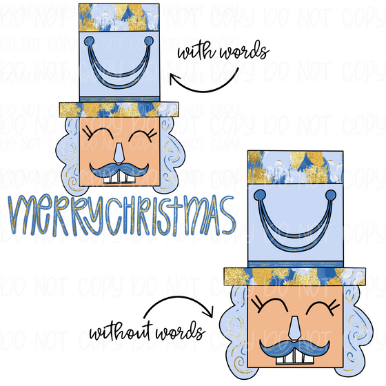 Grandmillennial Nutcracker (With Merry Christmas & without) 2 Downloads