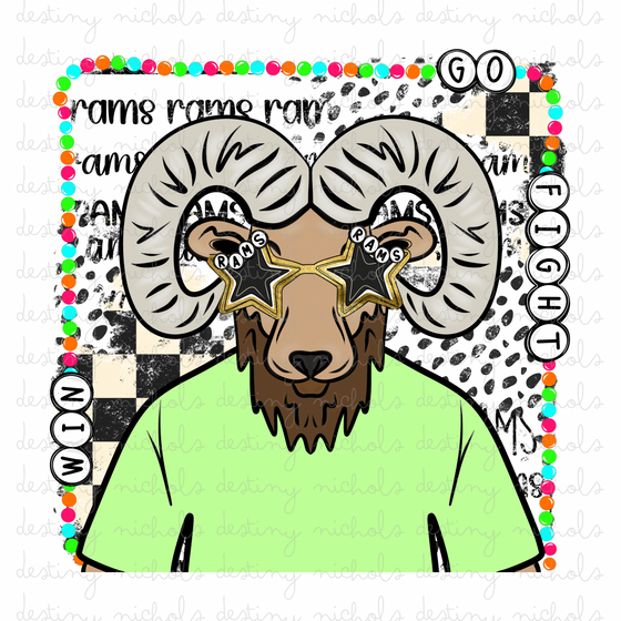 Rams Charm Mascot (2) Designs