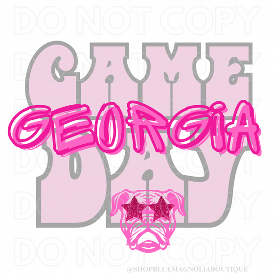 Georgia Preppy Digital - (Front Pocket & Back Design)
