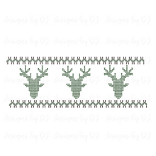  Faux Smocking Deer Head DIGITAL Download