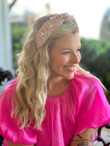  Pink & Pearls Headband