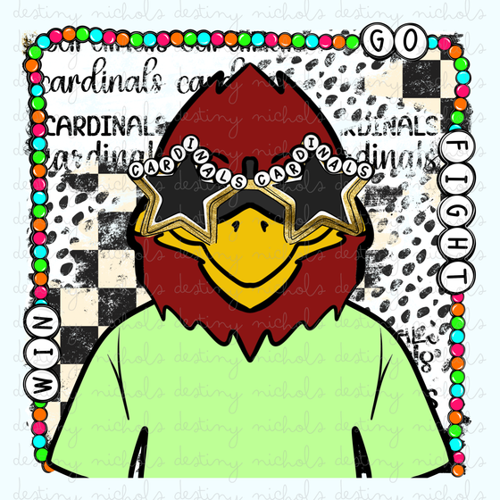 Cardinals Charm Mascot (2) Designsna