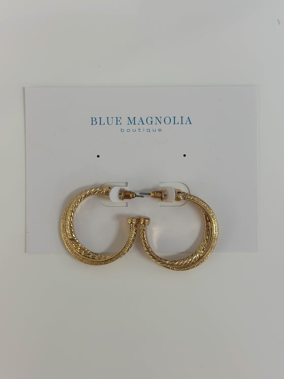 Gold Detail Hoops