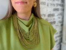 Gold Beaded Layered Necklace